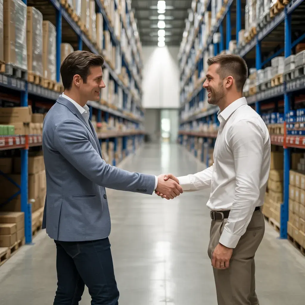image of tow business man shacking hand